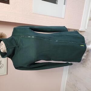 Flawless BENCH Green Long textured moto style jacket Large
